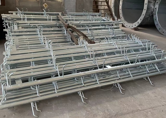 Q235 Güç aktarımı çelik direği için sıcak daldırma galvanizli tüpsel tırmanma merdiveni